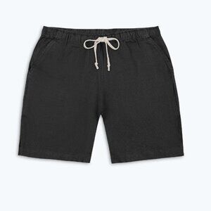 Alex Crane - Black Linen Shorts - New!